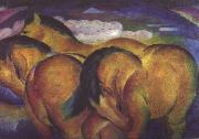 Franz Marc Little Yellow Horses (nn03) oil painting reproduction